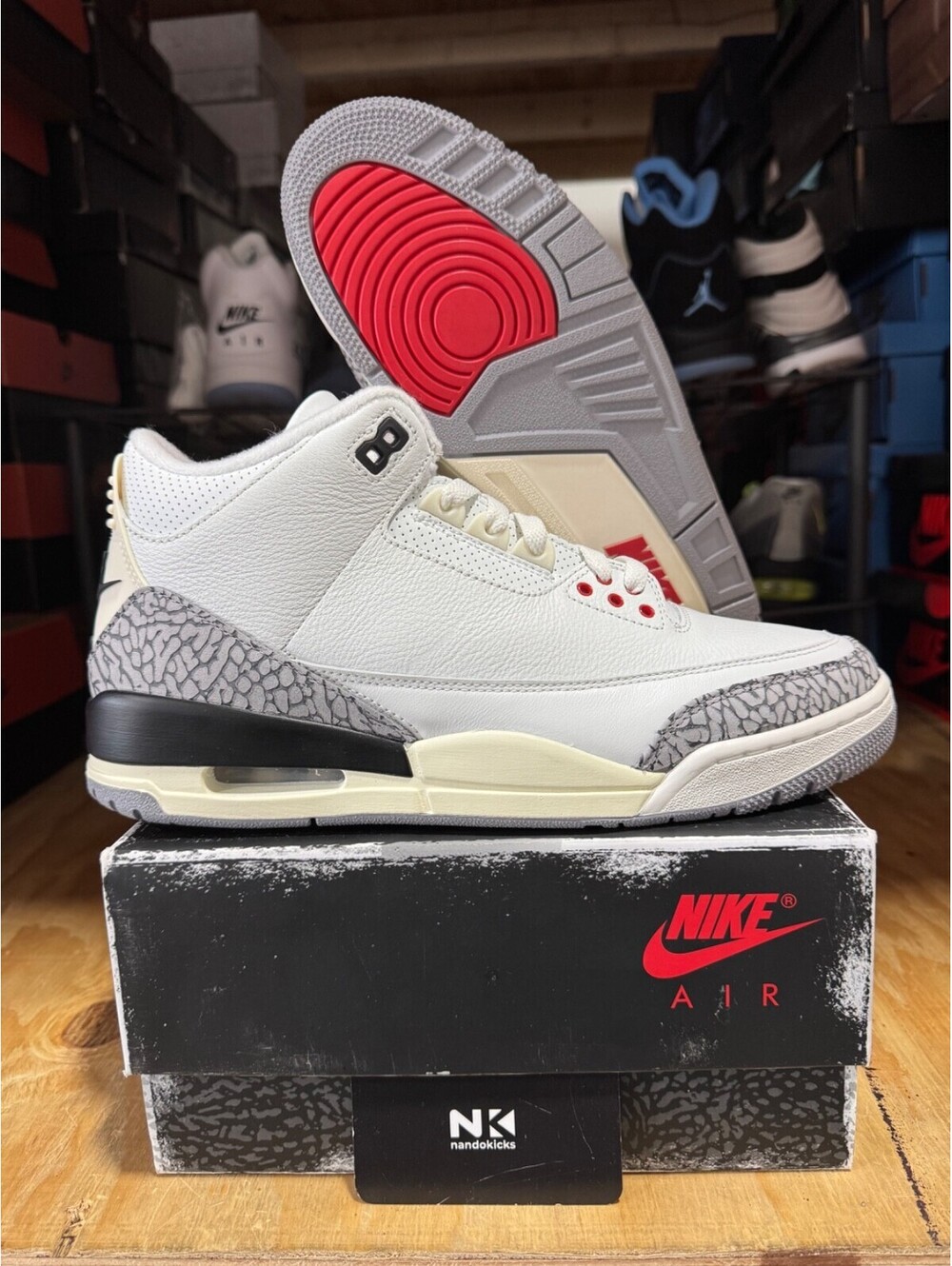 Air Jordan 3 Retro 'White Cement Reimagined' DN3707-100 NEW MENS SIZE 10